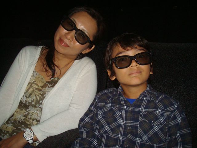 Lookin' groovy in our 3D glasses