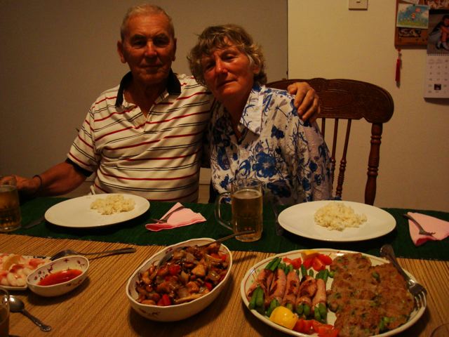 Lovely holiday dinner with Oma and Opa
