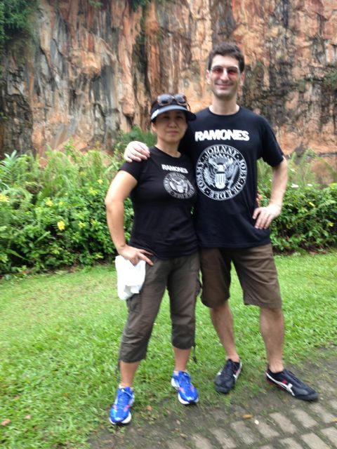 Peter and Naoko at the Bukit Timah Nature Park reservoir