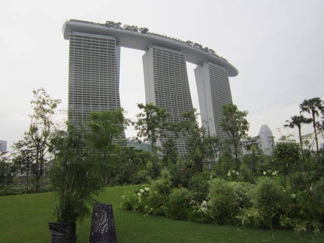 Checking out Marina Bay Sands from the Gardens By The Bay