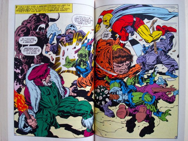 Jack Kirby, The Demon, two-page spread