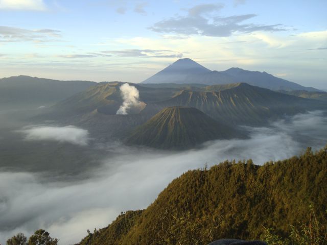 The beauty of the volcanic plateau at Mount Bromo